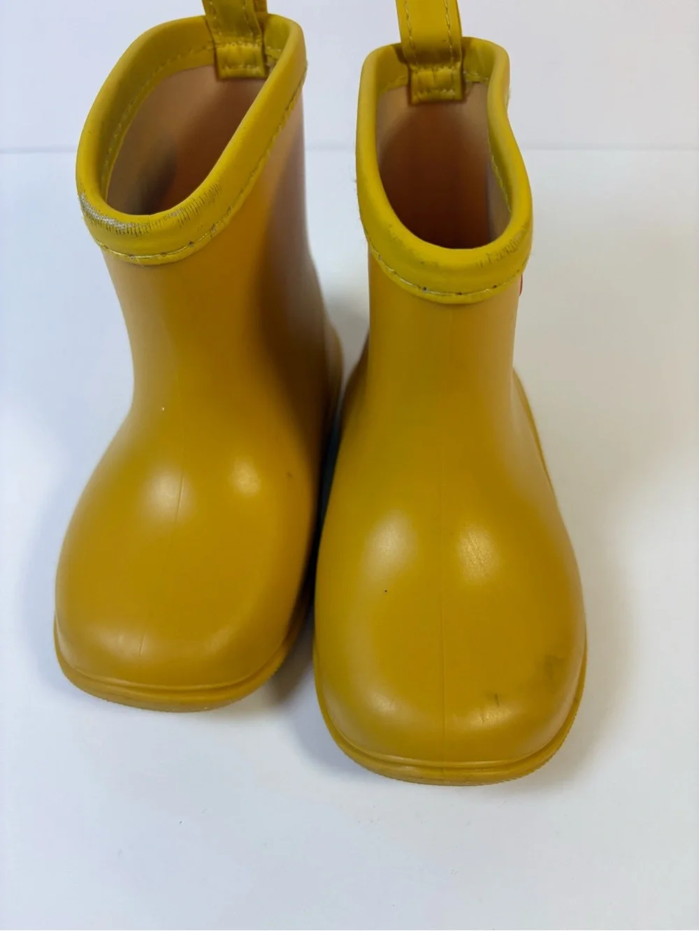 Tree Grandpa Toddler Rain Boots Size 14 Rubber Yellow Duck US 7/8